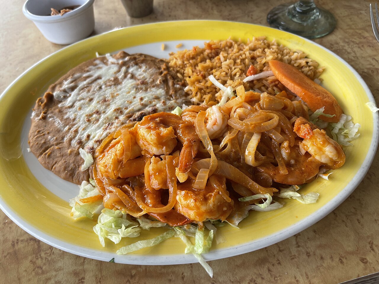 Camarones a la Diabla al Carbón